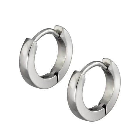 JOSEF ELIAS Stainless Steel Hoop Earrings