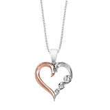 Maple Leaf Diamonds - Heart Necklace