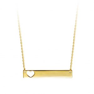 Bella Collection - 10kt Yellow Gold ID Necklace