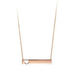 Bella Collection - 10kt Rose Gold ID Necklace