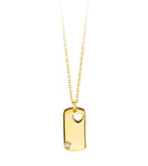 Bella Collection - 10kt Gold Petite Dogtag Necklace