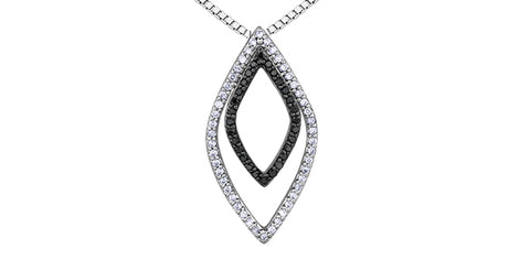 10kt White Gold Diamond Necklace