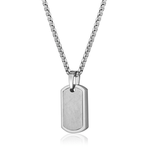 ITALGEM EDGED DOG TAG PENDANT