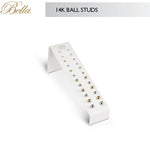 Bella 14kt Goldball Stud Earrings