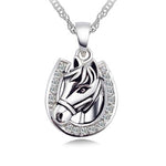 Legend Sterling Silver Horse Necklace