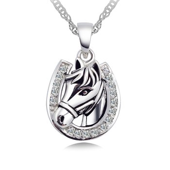 Legend Sterling Silver Horse Necklace