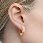 SWAROVSKI - Dextera hoop earrings