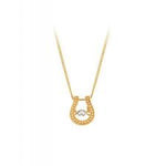 10KT YELLOW GOLD FLUTTERING DIAMOND NECKLACE