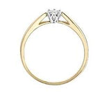 10kt Yellow Gold Diamond Solitaire Ring