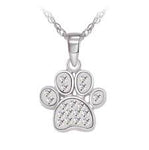 Legend Sterling Silver Paw Necklace