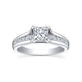 Maple Leaf Canadian Diamond Engagement Ring