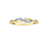 10kt Yellow Gold Stackable Diamond Ring