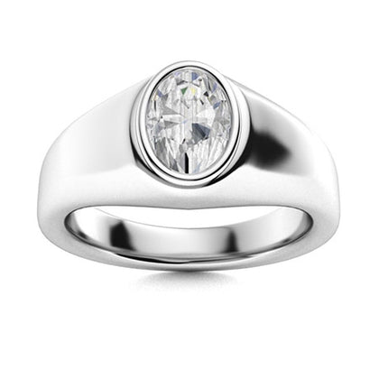 Mens Lab Created Diamond Ring 1.57ct