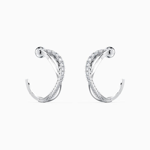 SWAROVSKI Twist hoop earrings 5563908